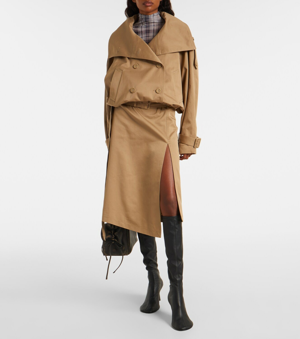 Acne Studios 75 leather knee-high boots