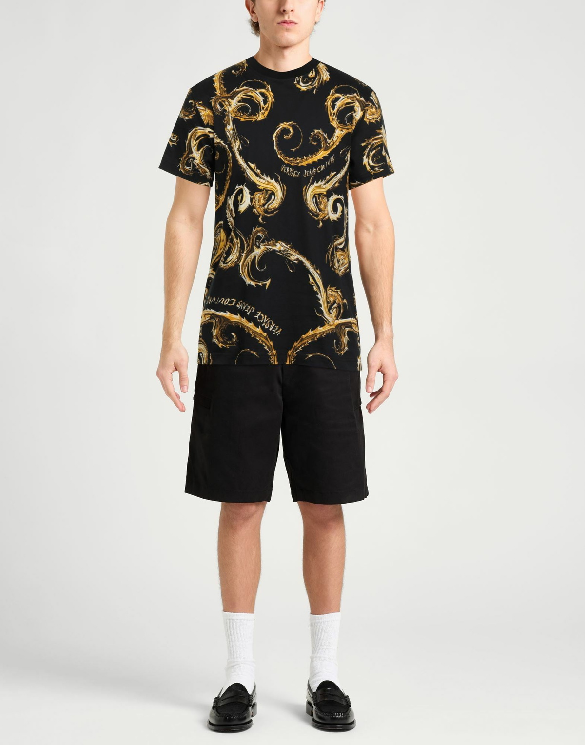 Versace Jeans Couture Mens T-shirt in Black