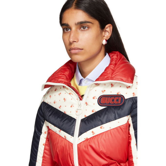 Gucci flower down jacket Red ref.357428 - Joli Closet