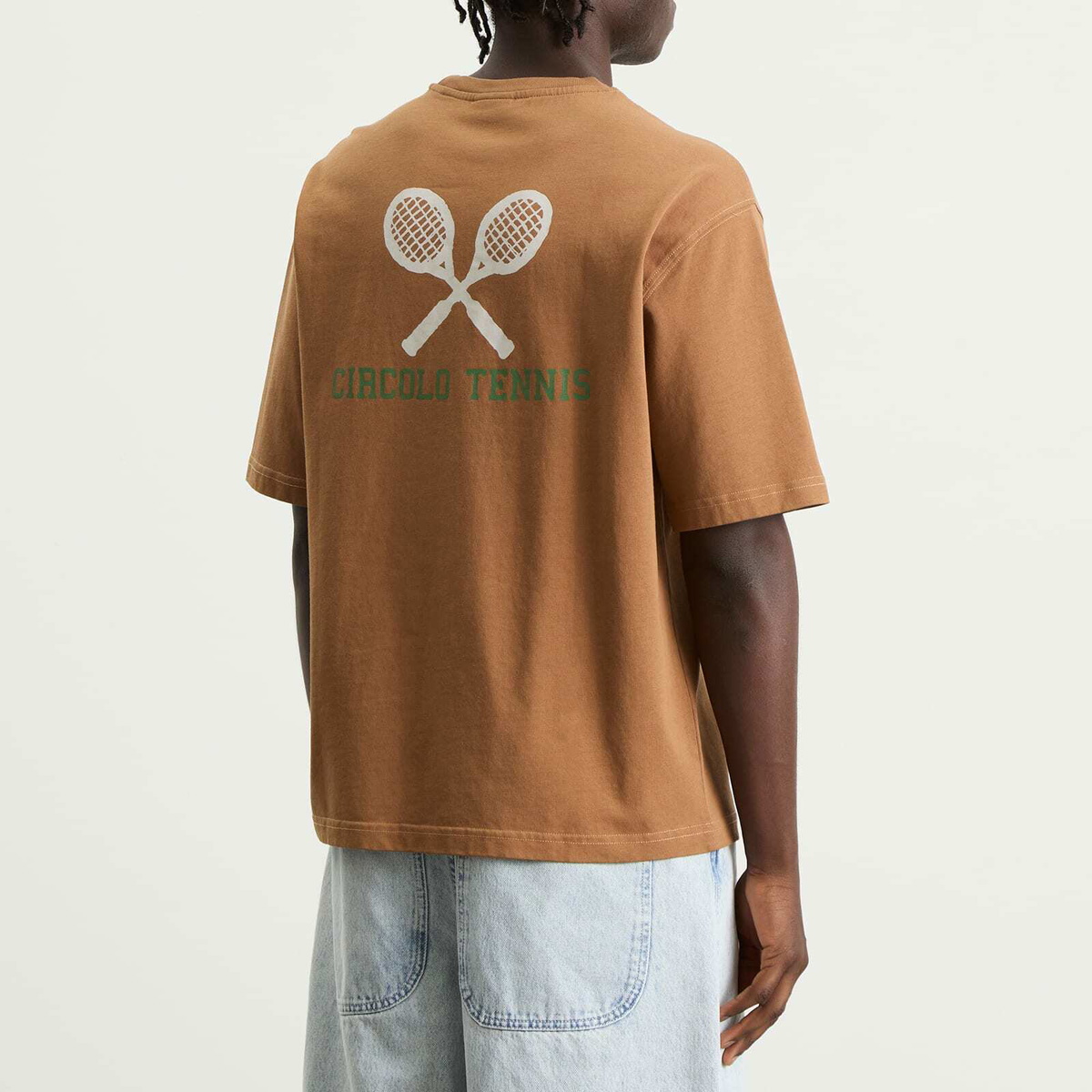 Diadora Men's x Palmes Legcay II T-Shirt in Nuthatch