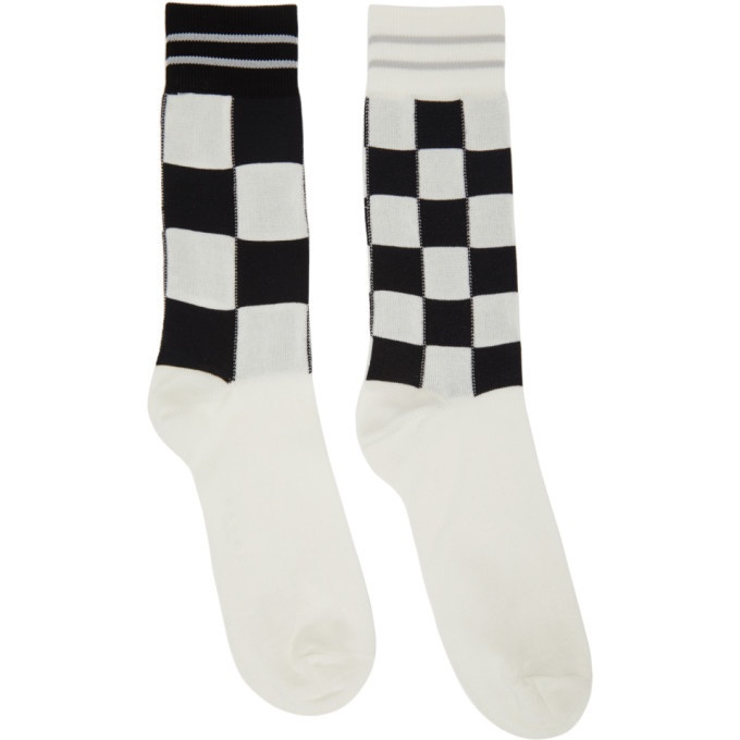 Photo: Marni White Mismatched Check Socks
