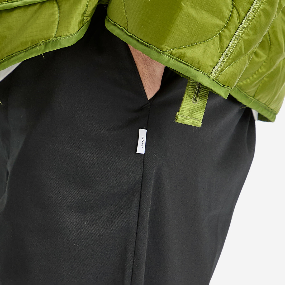 WTAPS Men's Wide Leg Work Trousers in Black WTAPS