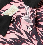 Aries - Gomorra Camp-Collar Printed Voile Shirt - Pink