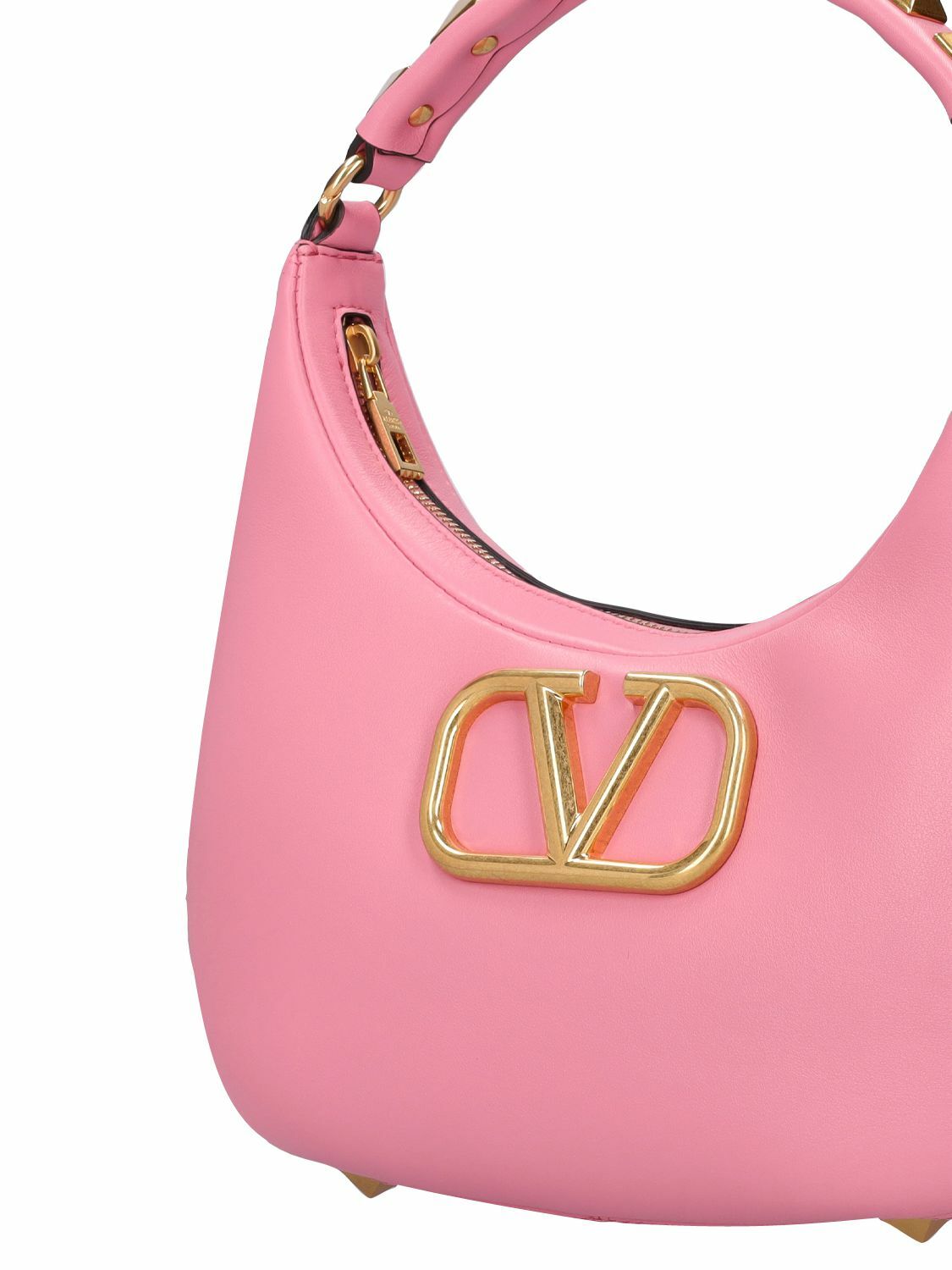 VALENTINO GARAVANI - Stud Sign Hobo Leather Bag Valentino Garavani