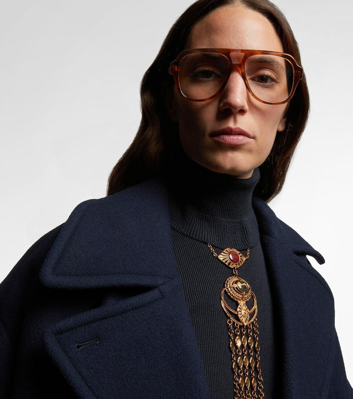 Chloé Optical Native oversized aviator glasses