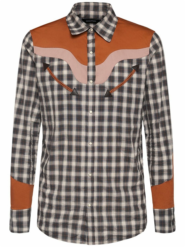 Photo: DSQUARED2 - Western Checked Cotton Shirt
