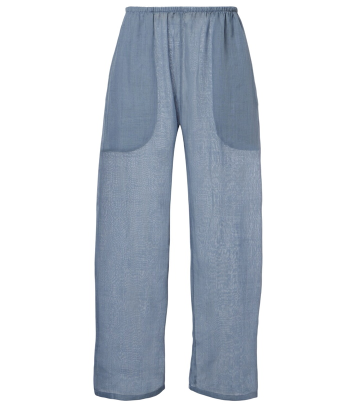 Photo: Leset Niko cropped wide-leg ramie pants
