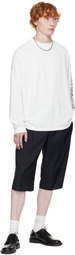 Still Kelly White Boxy Long Sleeve T-shirt