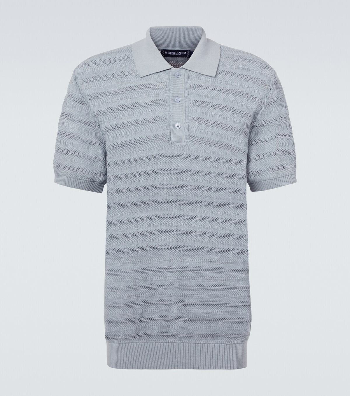 Frescobol Carioca Vidal cotton jacquard polo shirt