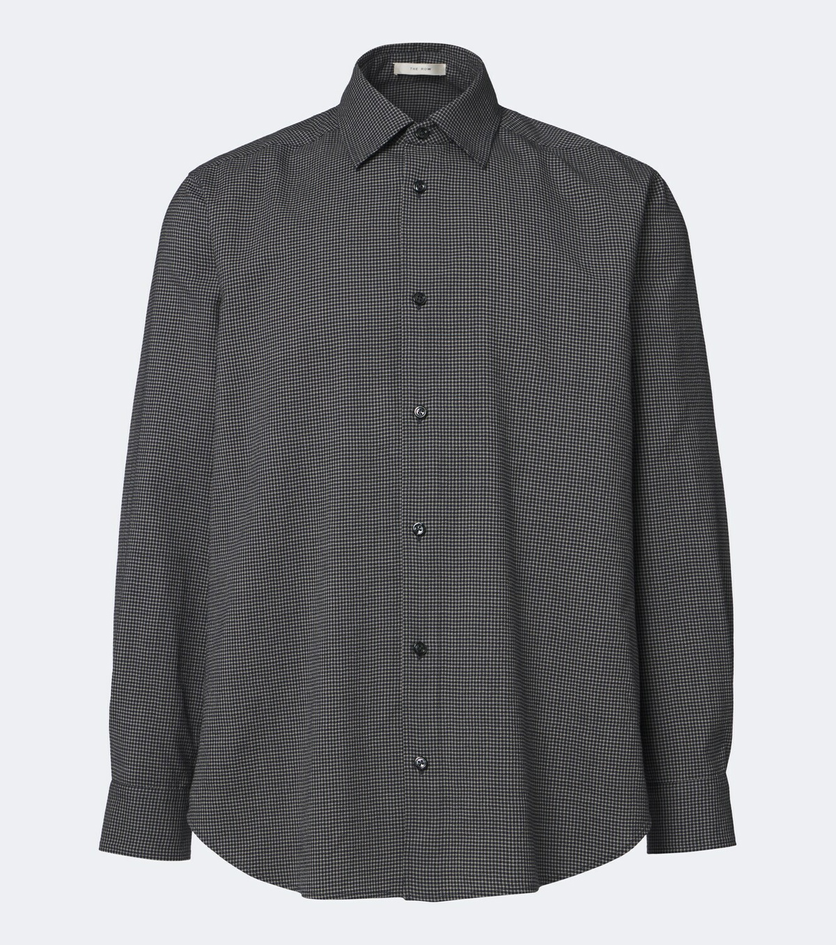 The Row Victor checked virgin wool shirt