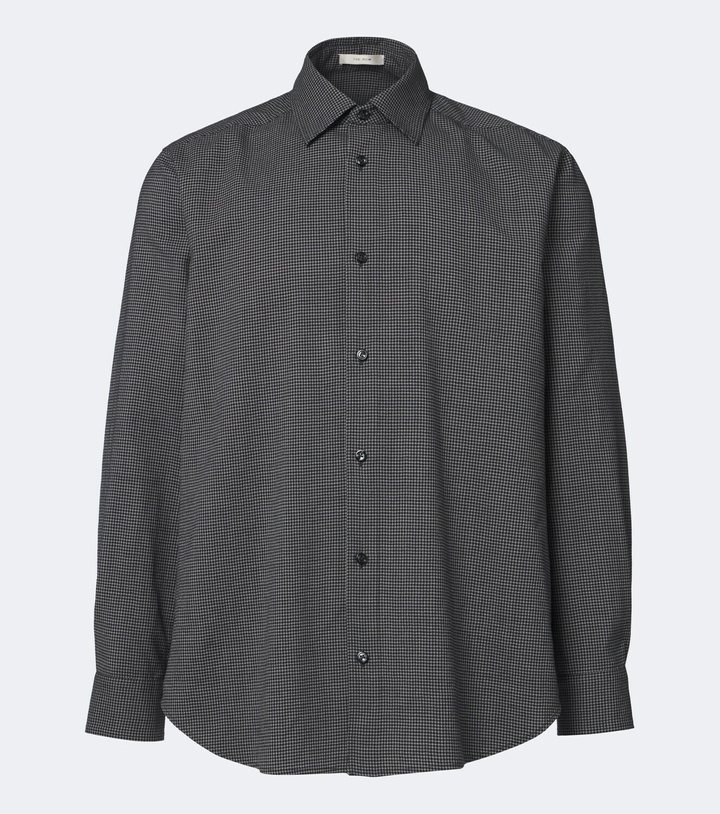 Photo: The Row Victor checked virgin wool shirt