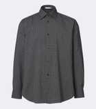 The Row Victor checked virgin wool shirt