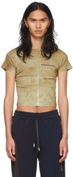 Eckhaus Latta Beige Lapped Baby T-Shirt