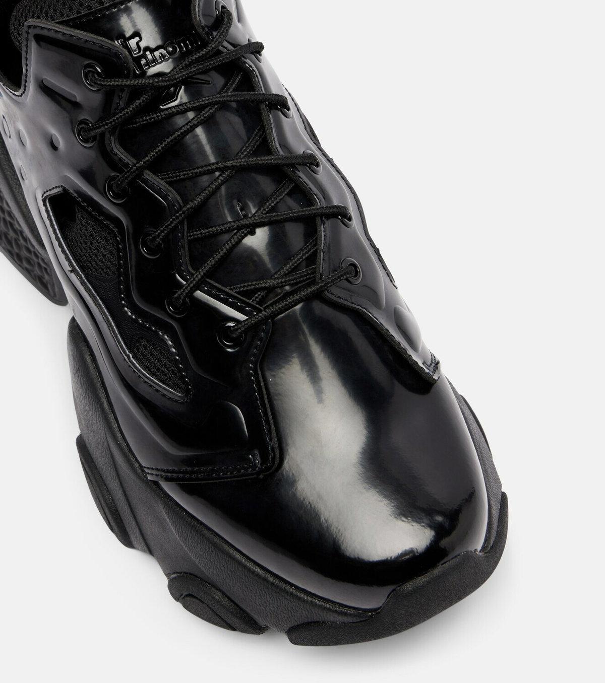 Noir Kei Ninomiya Cutout platform sneakers