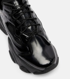 Noir Kei Ninomiya Cutout platform sneakers
