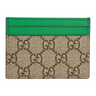 Gucci Beige GG Supreme Monkey Card Holder