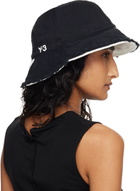 Y-3 Black Stripes Bucket Hat