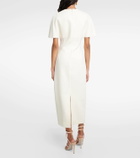 Emilia Wickstead Bridal Blaine caped midi dress