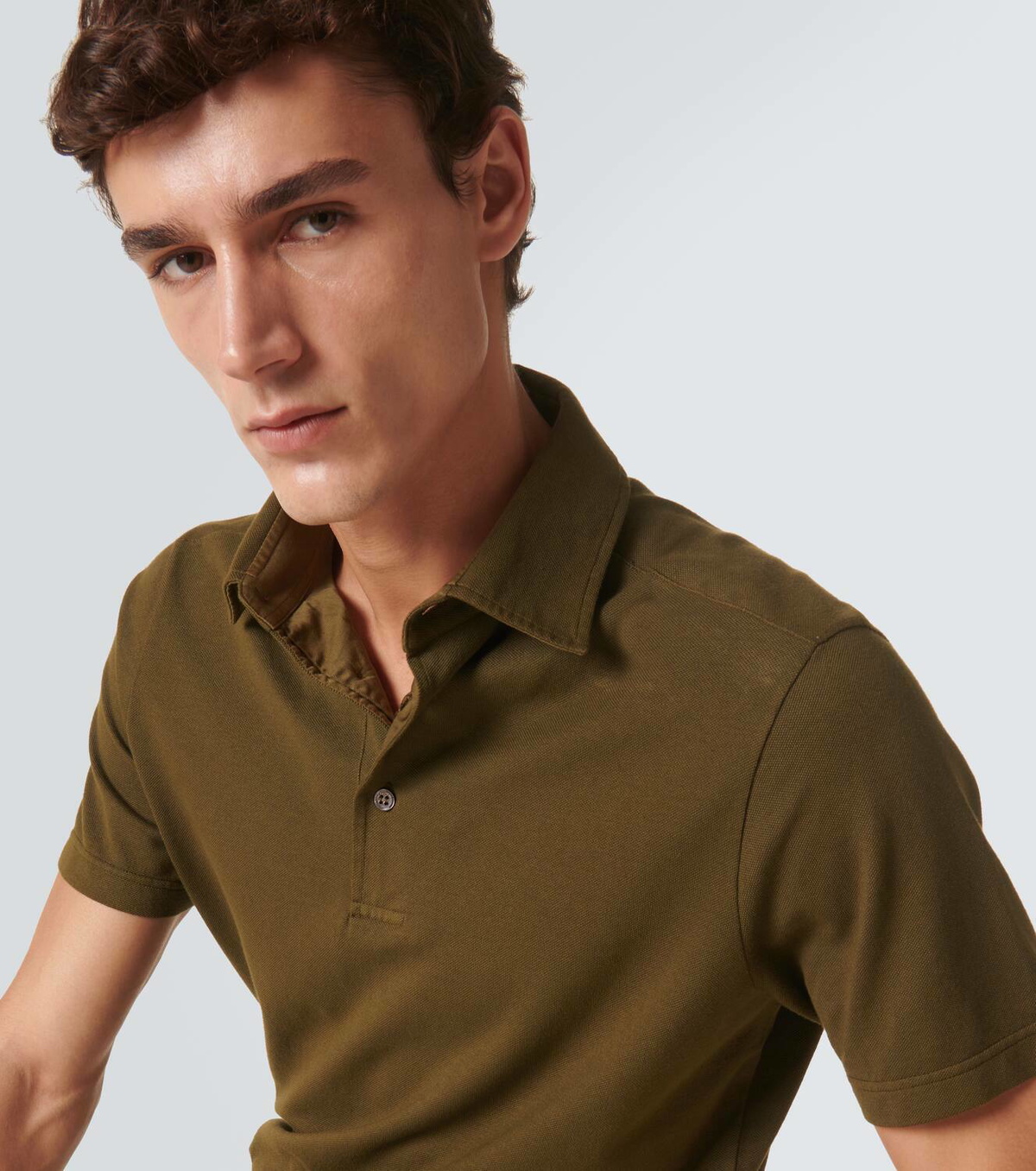 Loro Piana Cotton piqué polo shirt