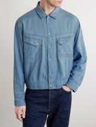 RRL - Printed Cotton and Linen-Blend Shirt - Blue