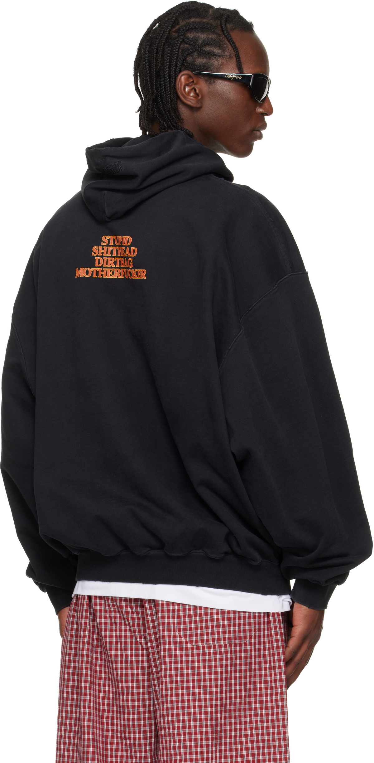 VETEMENTS Black 'MF' Hoodie