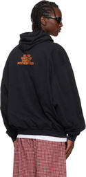 VETEMENTS Black 'MF' Hoodie