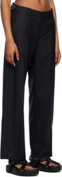 Youth Black Wide Trousers