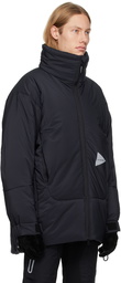 and wander Black Insulated Coat