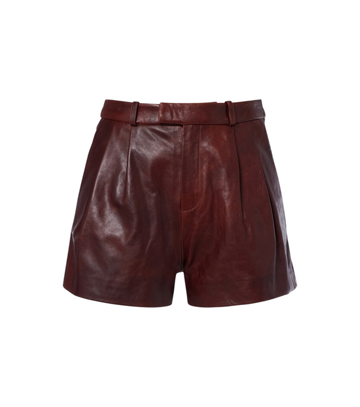 Photo: Arma High-rise leather shorts