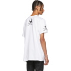 mastermind WORLD White Embroidered Logo T-Shirt