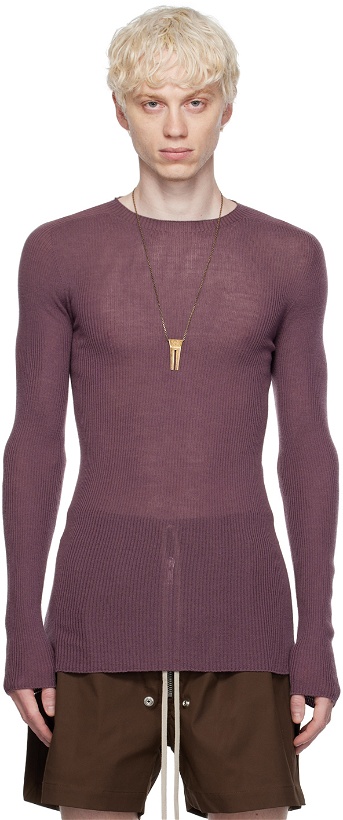 Photo: Rick Owens Purple Rib Sweater