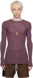 Rick Owens Purple Rib Sweater
