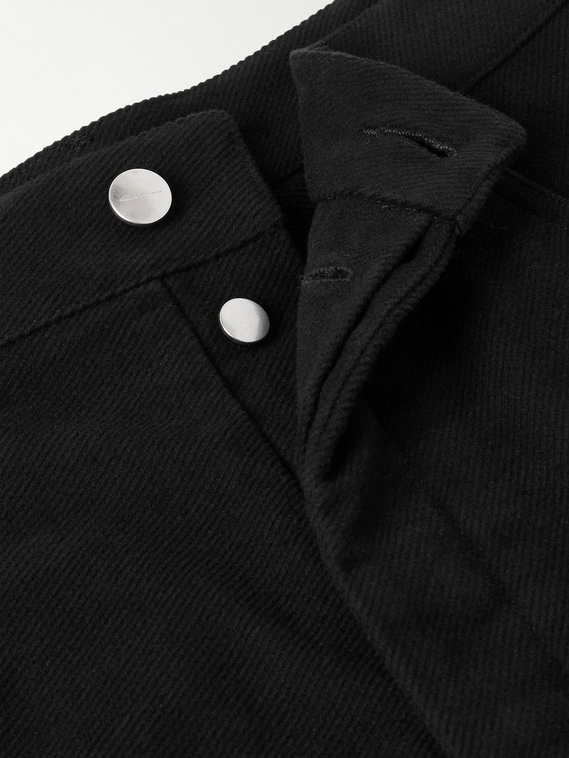Rick Owens - Straight-Leg Cotton-Twill Cargo Trousers - Black