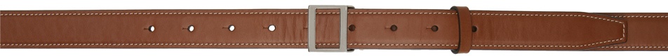 Photo: Acne Studios Brown Leather Buckle Belt