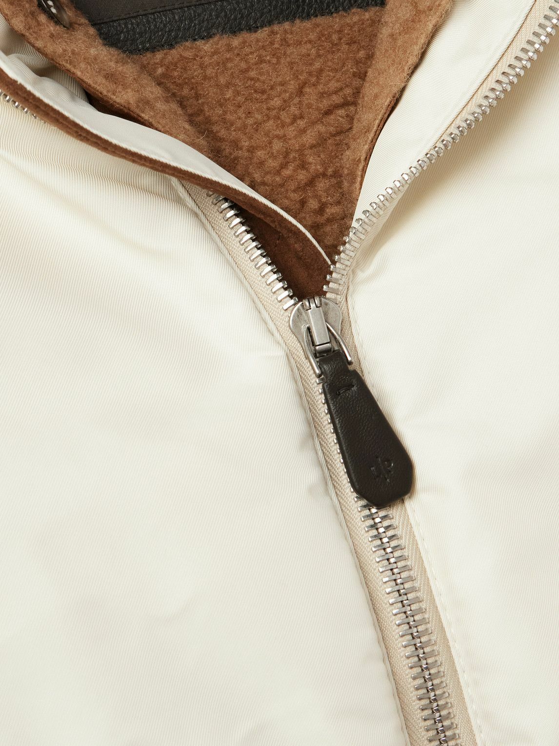 Loro Piana - Roys Convertible Twill Bomber Jacket - Neutrals