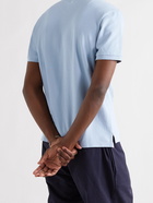 RAG & BONE - Cotton-Blend Piqué Polo Shirt - Blue