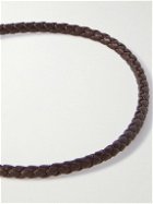 Miansai - Cruz Gold-Tone and Leather Bracelet - Brown