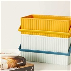 Hachiman Omnioffre Stacking Storage Box - Small in Mustard
