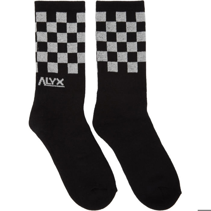 Photo: Alyx Black Modello B Checkerboard Socks