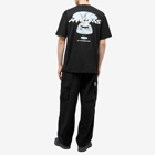 Men's AAPE Graffiti Ble Camo T-Shirt in Black