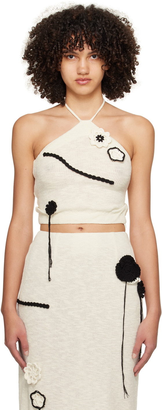 【KIJUN/キジュン】 Sophie Halter-Neck Top Kijun Off-White Sophie Tank Top Kijun