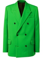 Bottega Veneta - Double-Breasted Wool Suit Jacket - Green