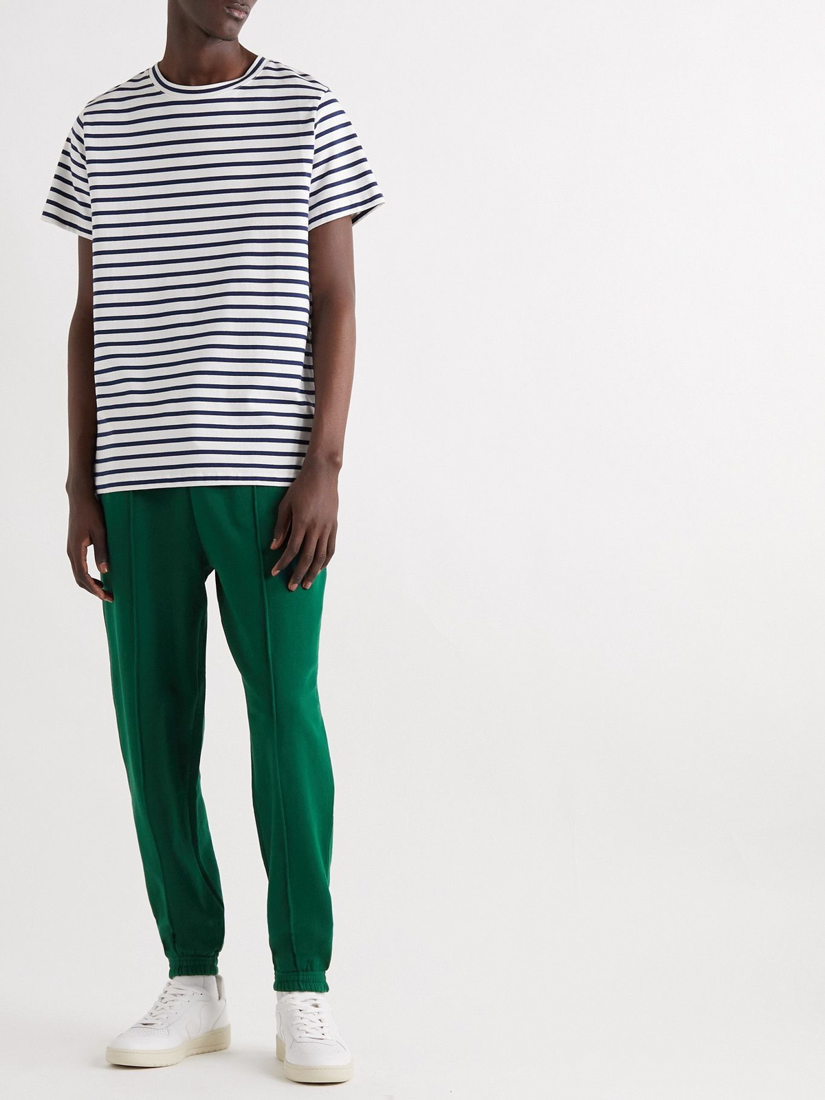 Ninety Percent Loopback Organic Cotton-Jersey Drawstring Sweatpants - Men - Green Sweats - XXL