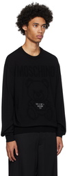 Moschino Black Embroidered Sweater