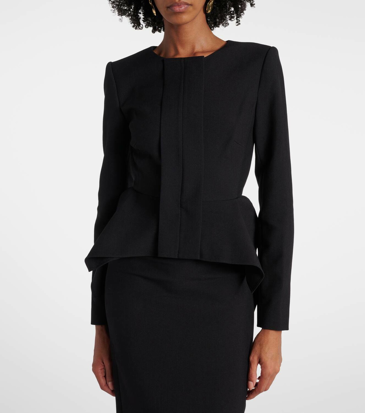 Roland Mouret Peplum crêpe jacket