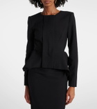 Roland Mouret Peplum crêpe jacket