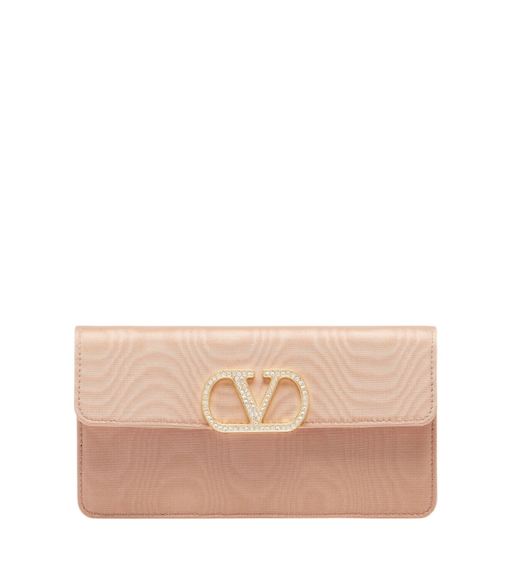 Photo: Valentino Garavani VLogo embellished wallet on chain