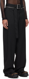 Jean Paul Gaultier Black 'The Belted Suit' Trousers