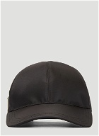 Nylon Baseball Cap in Black