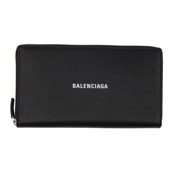 Photo: Balenciaga Black Cash Continental Wallet